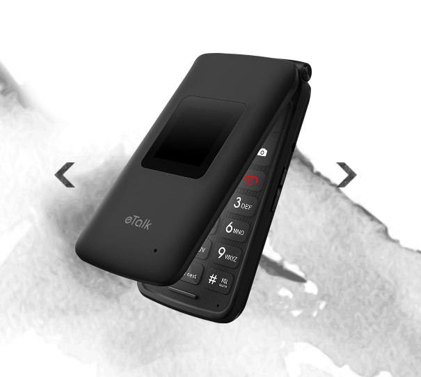 Kazuna Takumi eTalk 4G LTE HD-Voice Basic Flip Phone Verizon Unlocked
