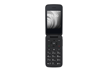 TCL Flip 4056W and 4056L open front view