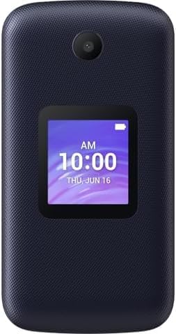 TCL Flip GO - 4G LTE  - 8GB - T-Mobile GSM Unlocked Smart Flip Phone (4058W)(Midnight Blue)