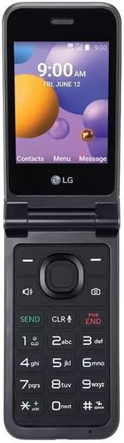 LG Classic 4G LTE 8GB Basic Flip Phone for TracFone (L125DL)(Gray)