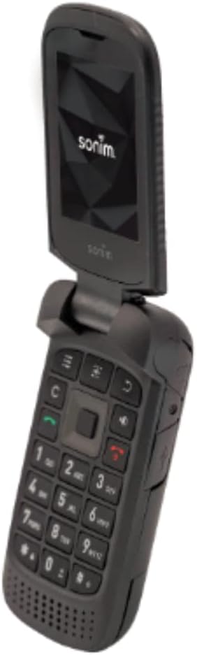 Sonim XP3 XP3800 rugged flip phone open view
