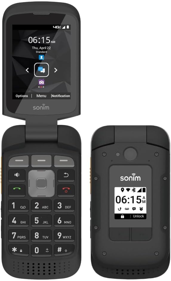Sonim XP3plus XP3900 black rugged flip phone