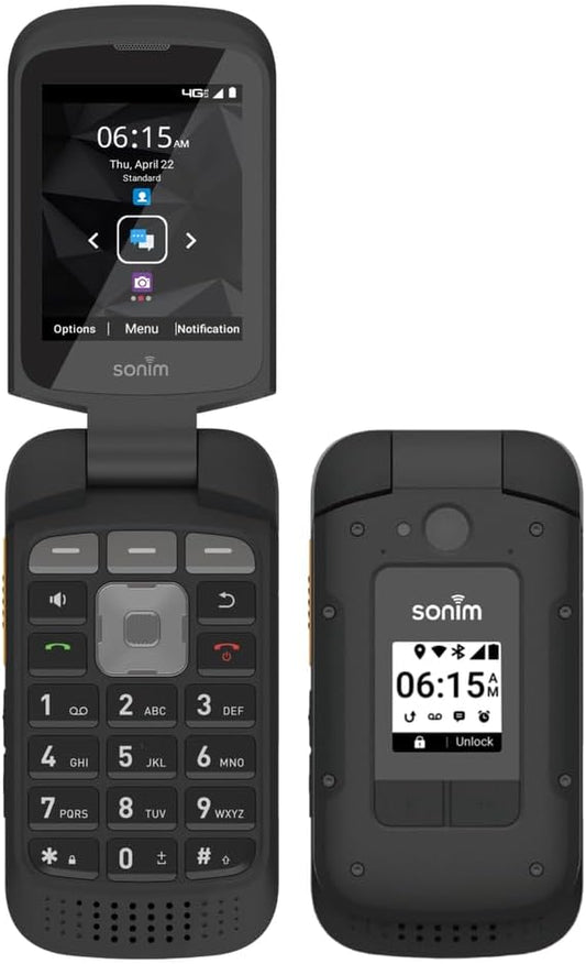 Sonim XP3plus XP3900 black rugged flip phone