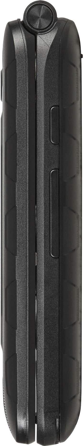 BLU Flex Tracfone flip phone left view
