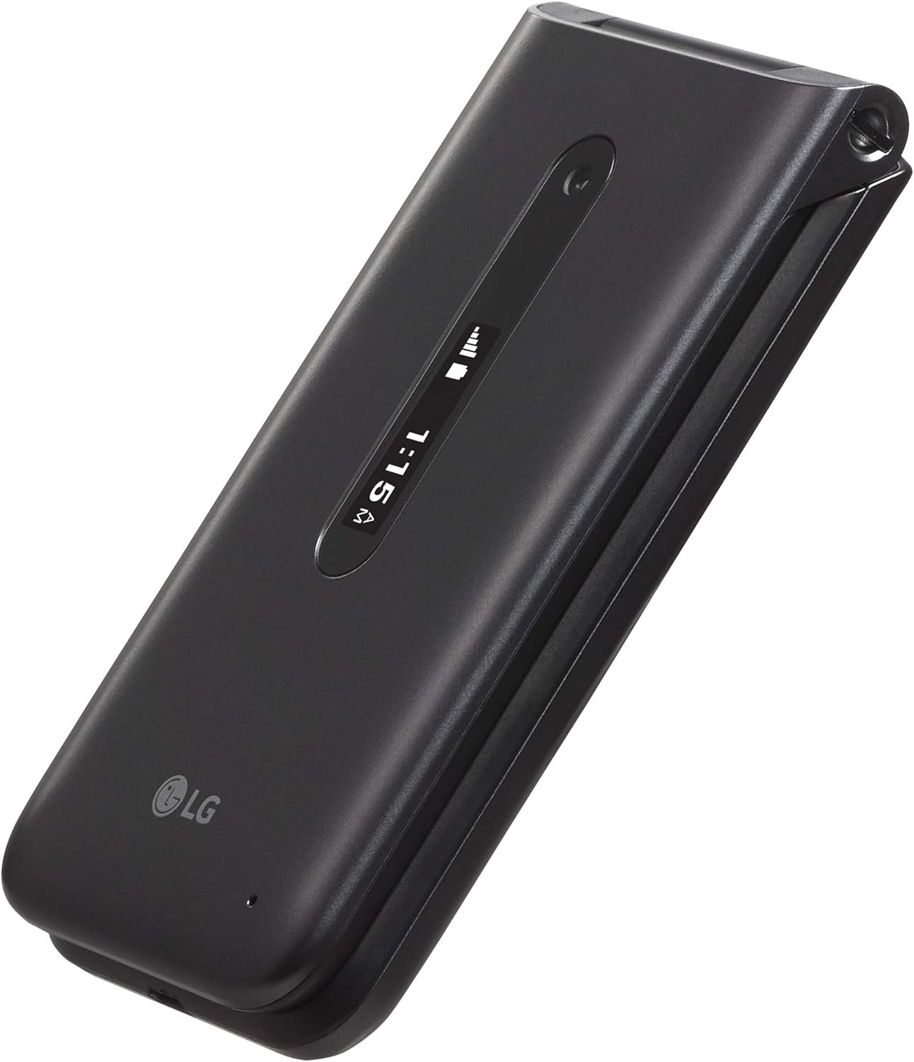 LG Classic 4G LTE 8GB Basic Flip Phone for TracFone (L125DL)(Gray)