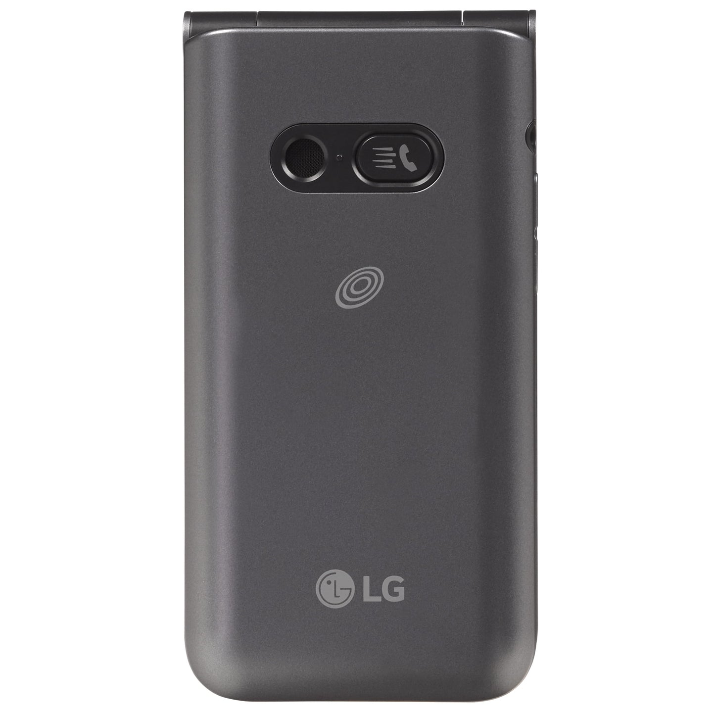 LG Classic 4G LTE 8GB Basic Flip Phone for TracFone (L125DL)(Gray)