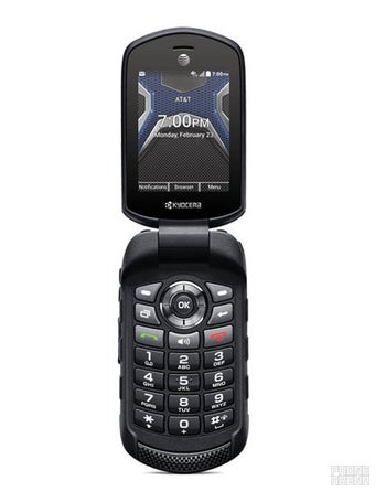 Kyocera DuraXE E4710 black rugged flip phone