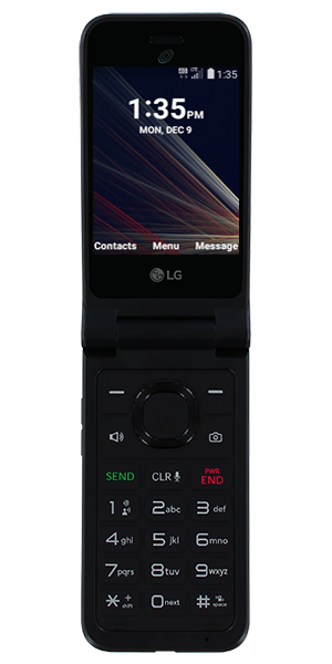 LG Classic 4G LTE 8GB Basic Flip Phone for TracFone (L125DL)(Gray)