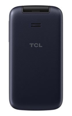 TCL 4058G flip phone rear view