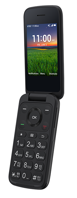 TCL Classic | 4G LTE | 8GB | Basic Camera | Smart Flip Phone AT&T GSM Unlocked (4058R)(Carbon Black)