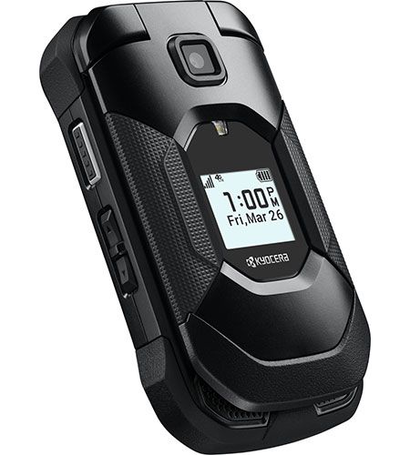 Kyocera DuraXA Equip E4831 three-quarter closed view