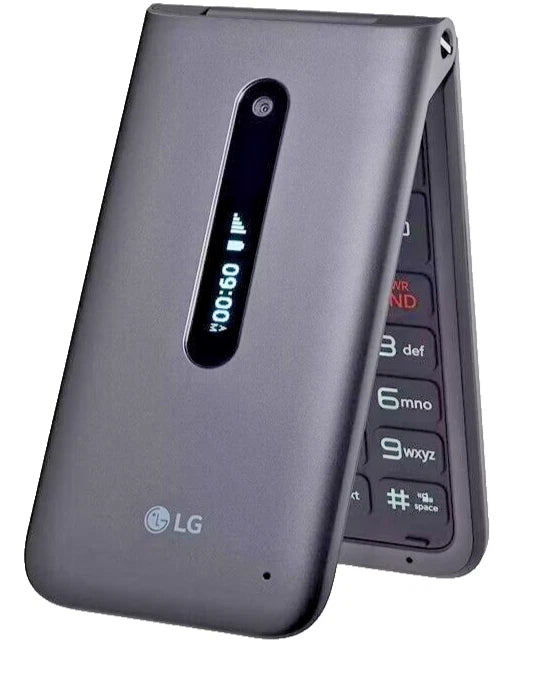 LG Classic Flip L125DL open front and rear product view
