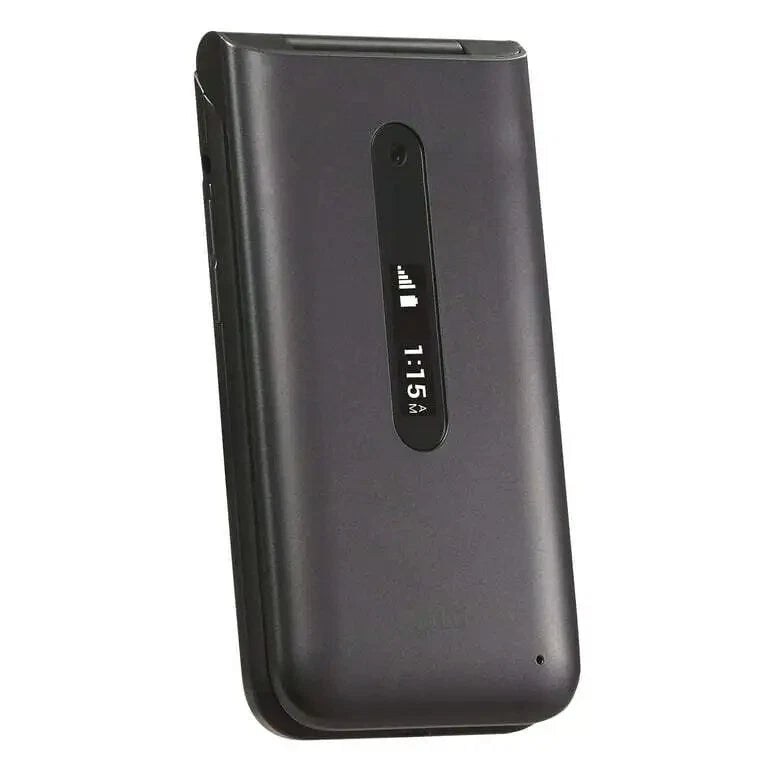 LG Classic Flip L125DL partially open exterior display view