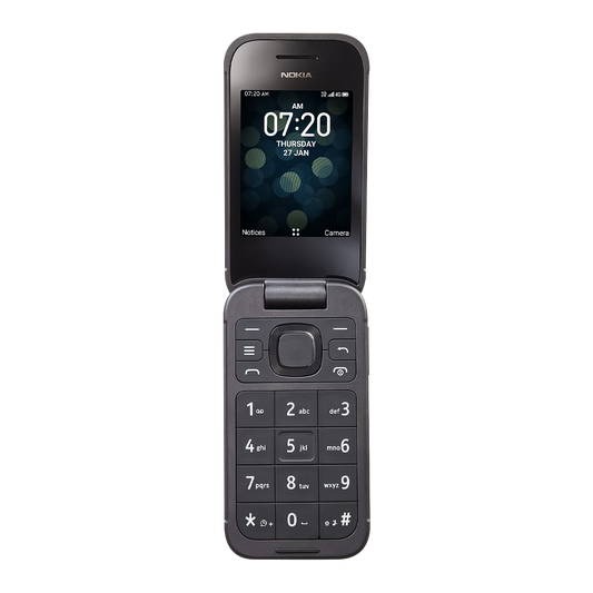 Nokia 2760 Flip N139DL Tracfone front and rear product views