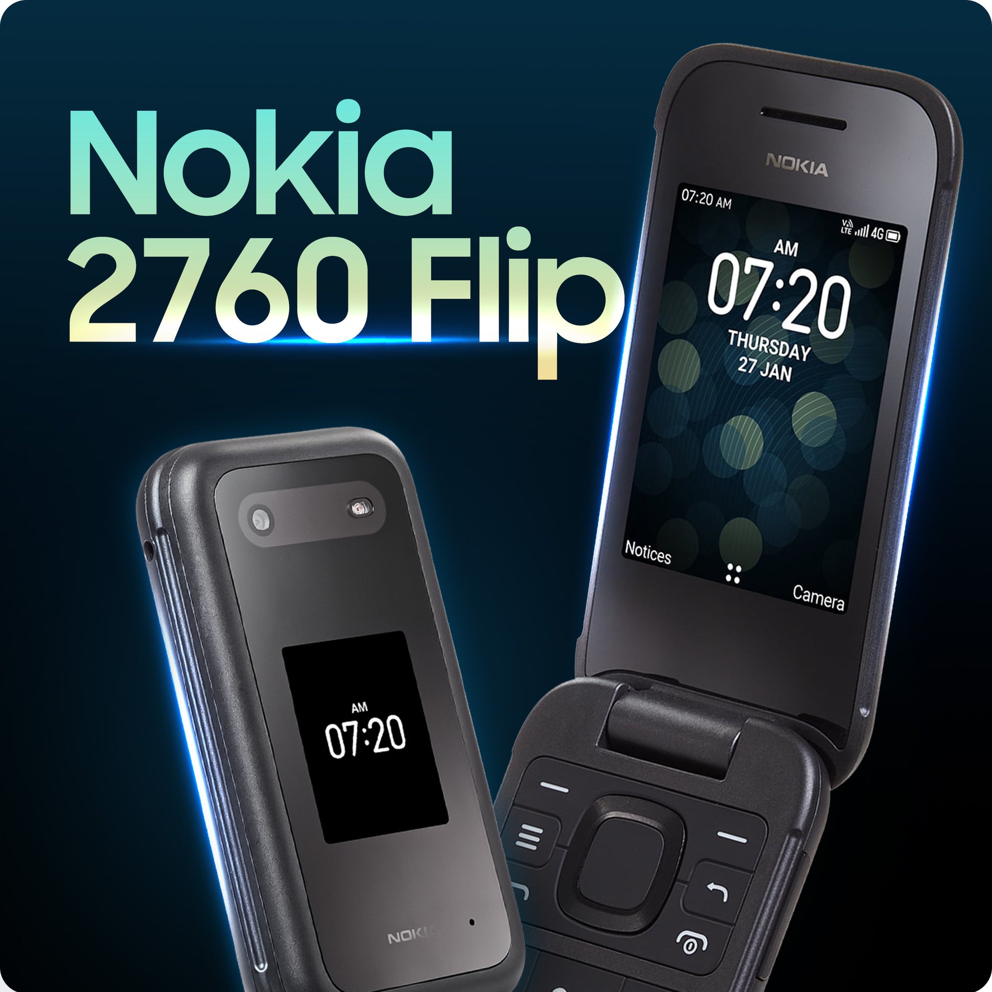 Nokia 2760 Flip N139DL product lifestyle angle