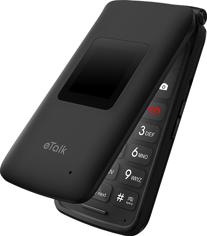 Kazuna eTalk F119 flip phone official product view 1