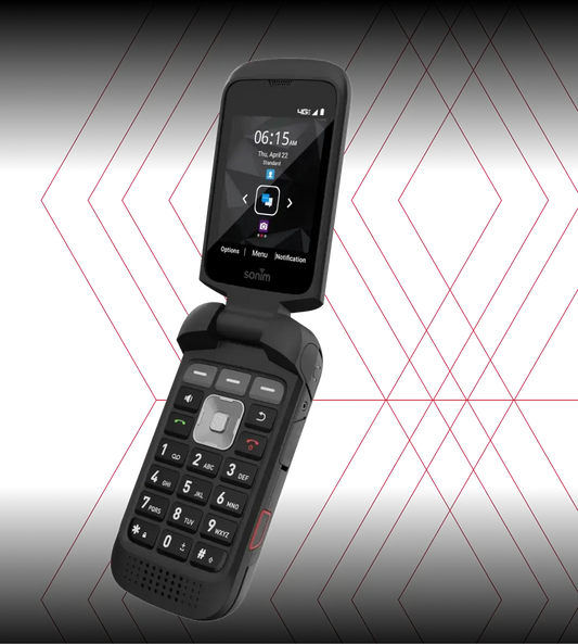 Sonim XP3plus XP3900 open and closed views